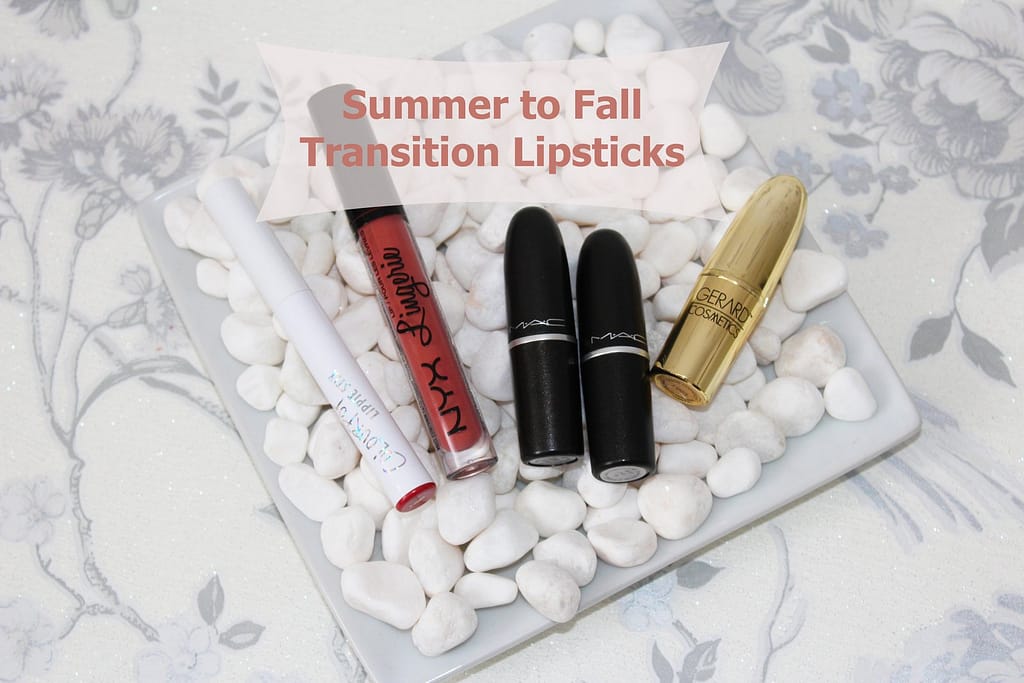 Summer to Fall Transition lipsticks on thatseptembermuse.com