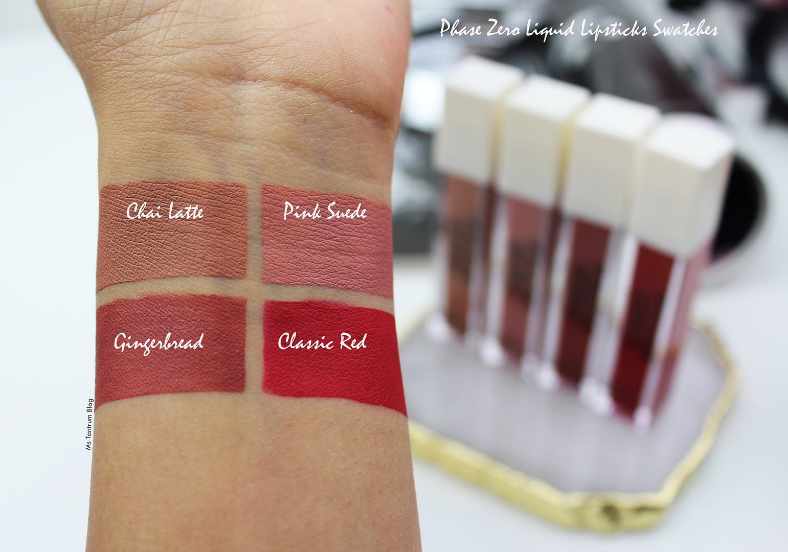 Phase Zero Makeup Liquid Lipstick Swatches