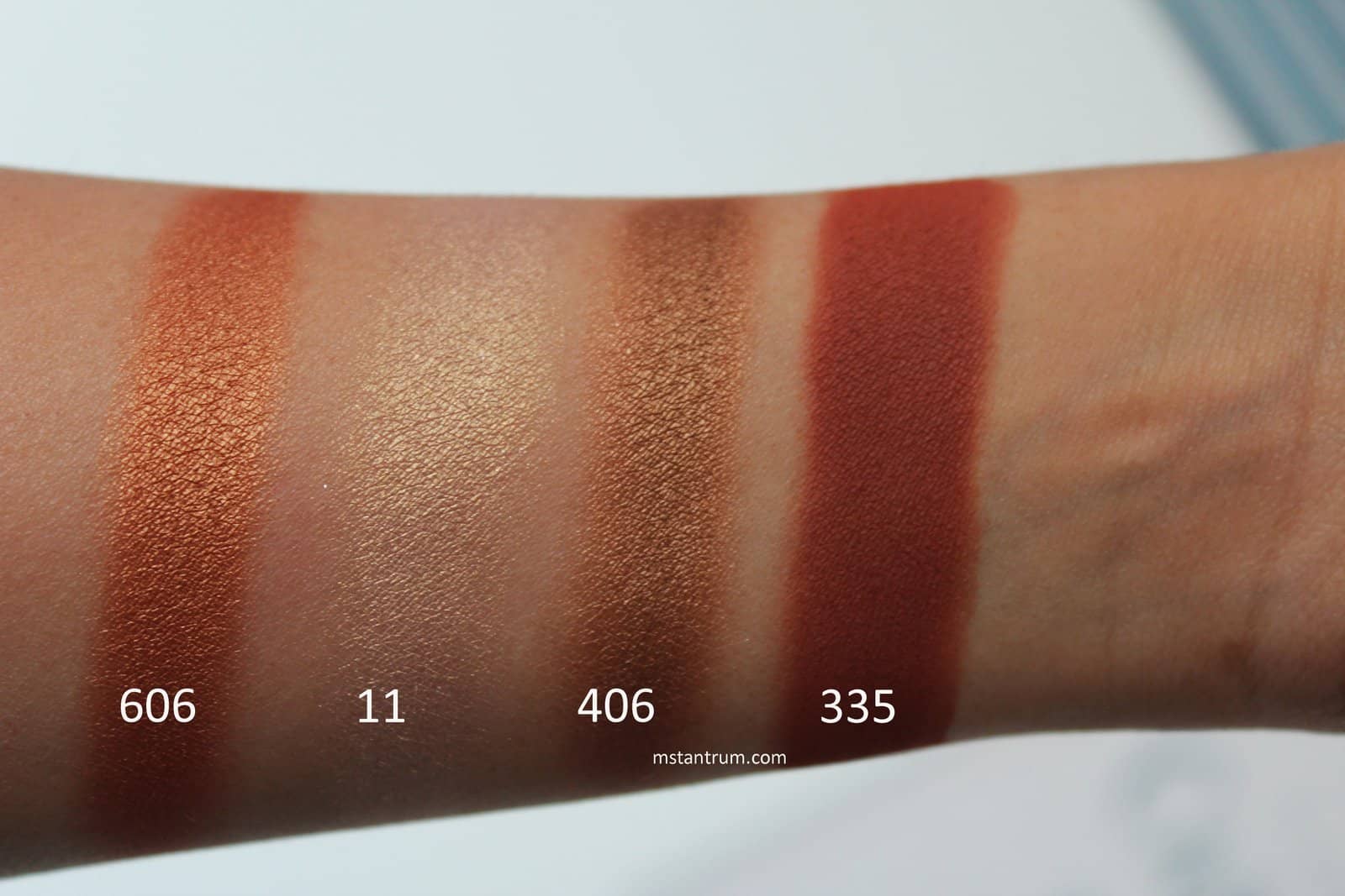 Inglot Freedom System eyeshadow swatches WITHOUT FLASH