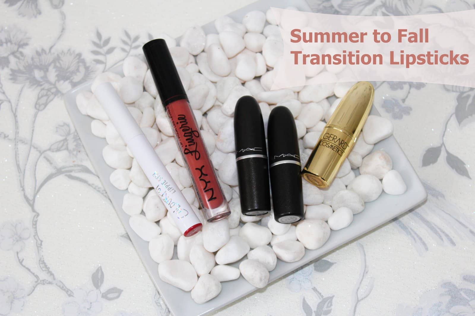 Summer to Fall Transition lipsticks