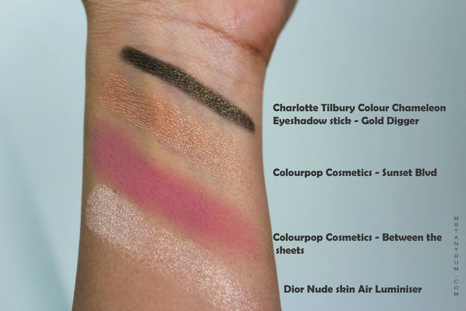 swatches from October Obsessions