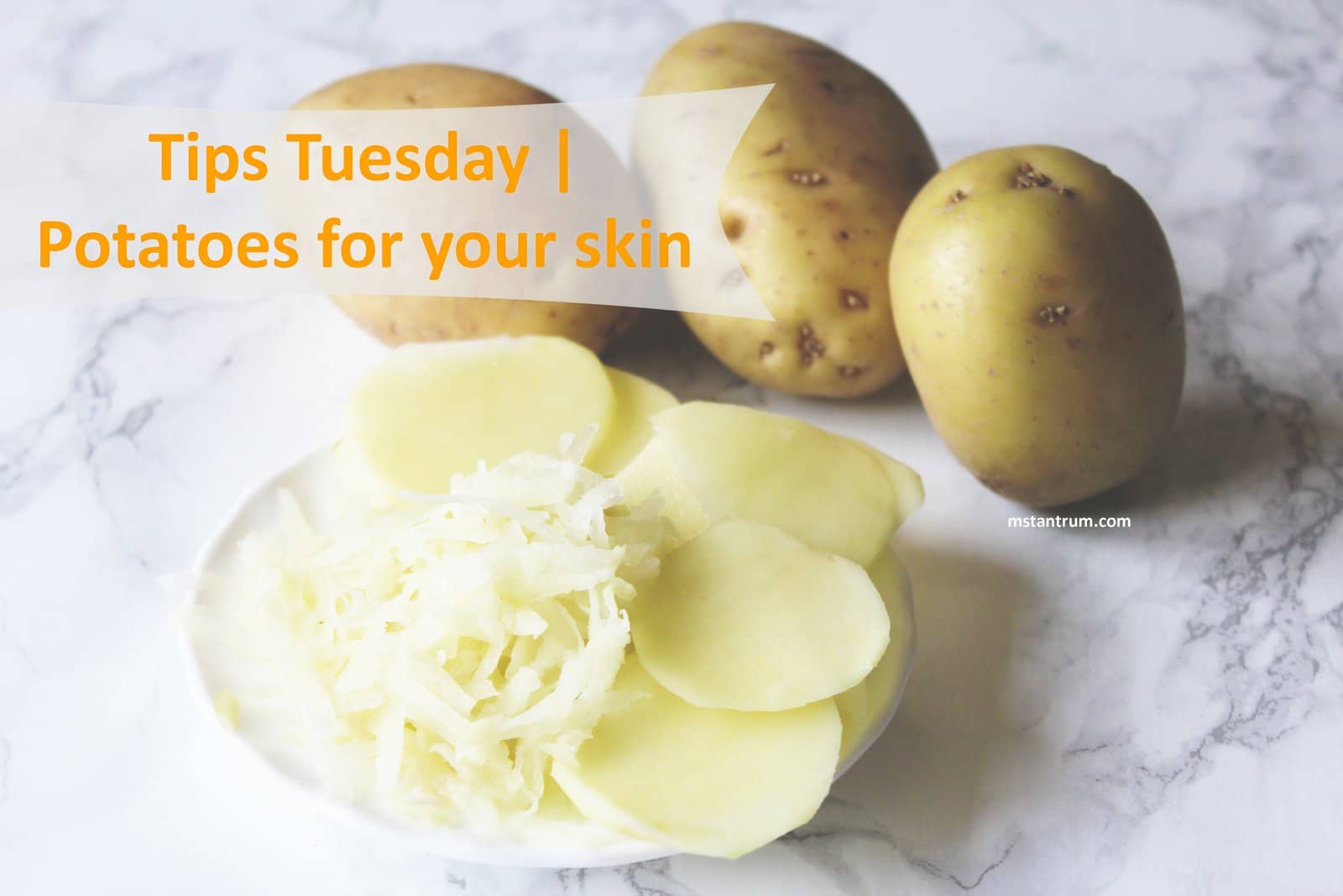 Tips Tuesday - potatoes for ur skin on thatseptembermuse.com