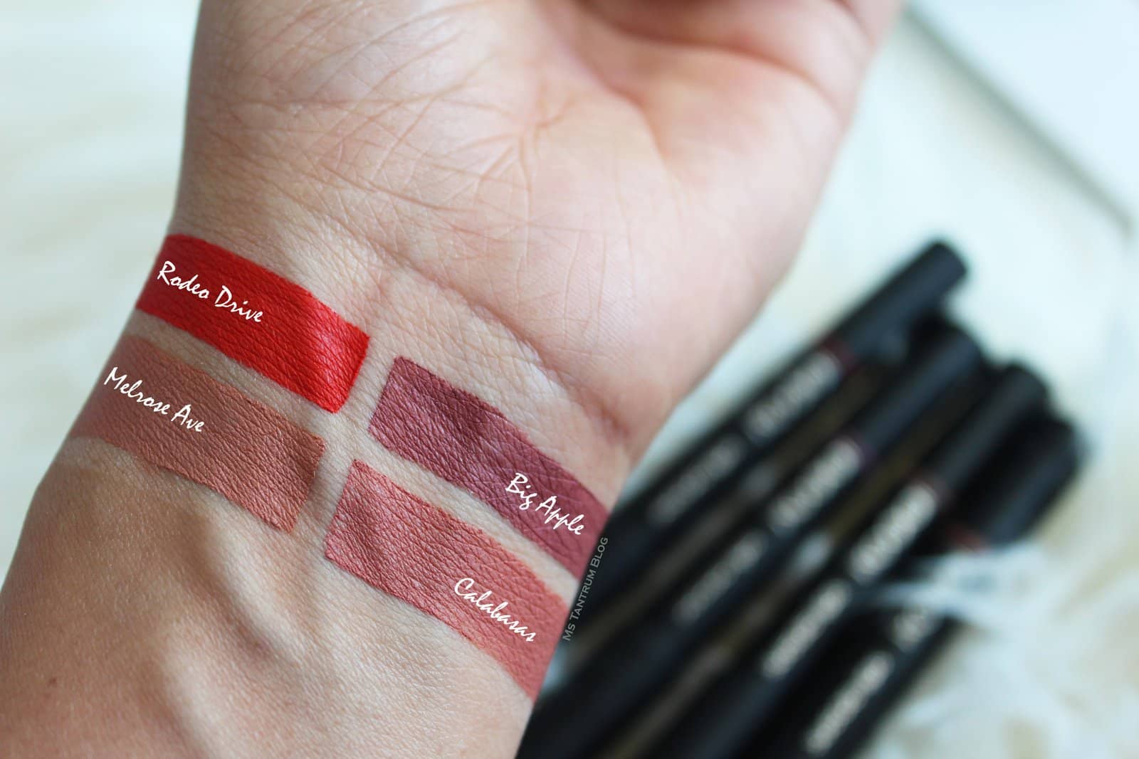 Rodial Suede lips swatches - Ms Tantrum Blog