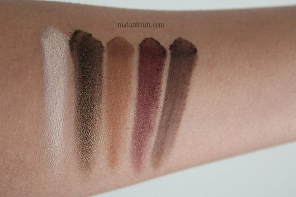 MUR chocolate palette swatches