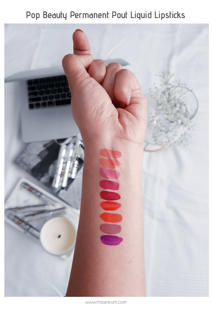 Pop Beauty Permanent Pout Liquid Lipsticks | Ms Tantrum Blog