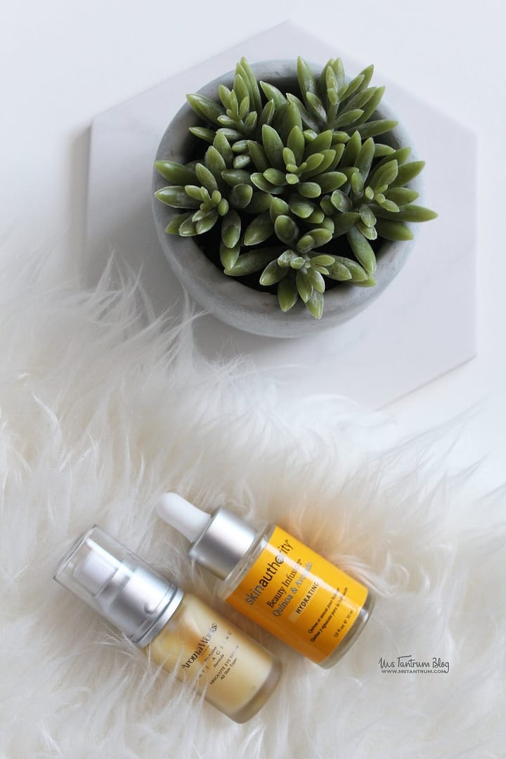 Skin Authority Infusion drops and Aromaworks eye serum on Ms Tantrum Blog