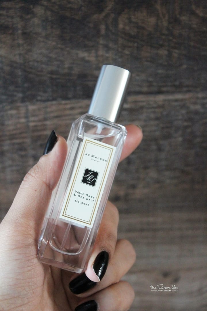 Jo Malone Wood Sage and Sea Salt Cologne review on Ms Tantrum Blog