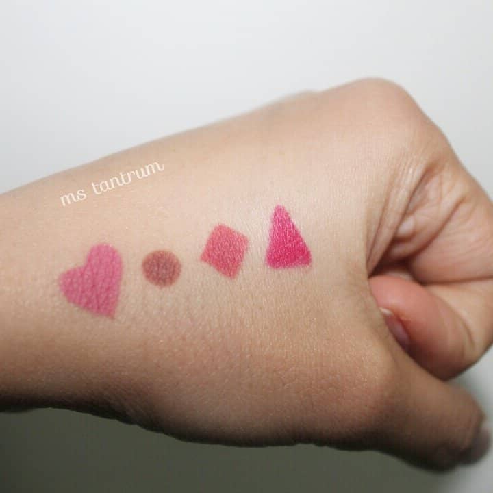 Kiko lip liners swatches by Ms Tantrum