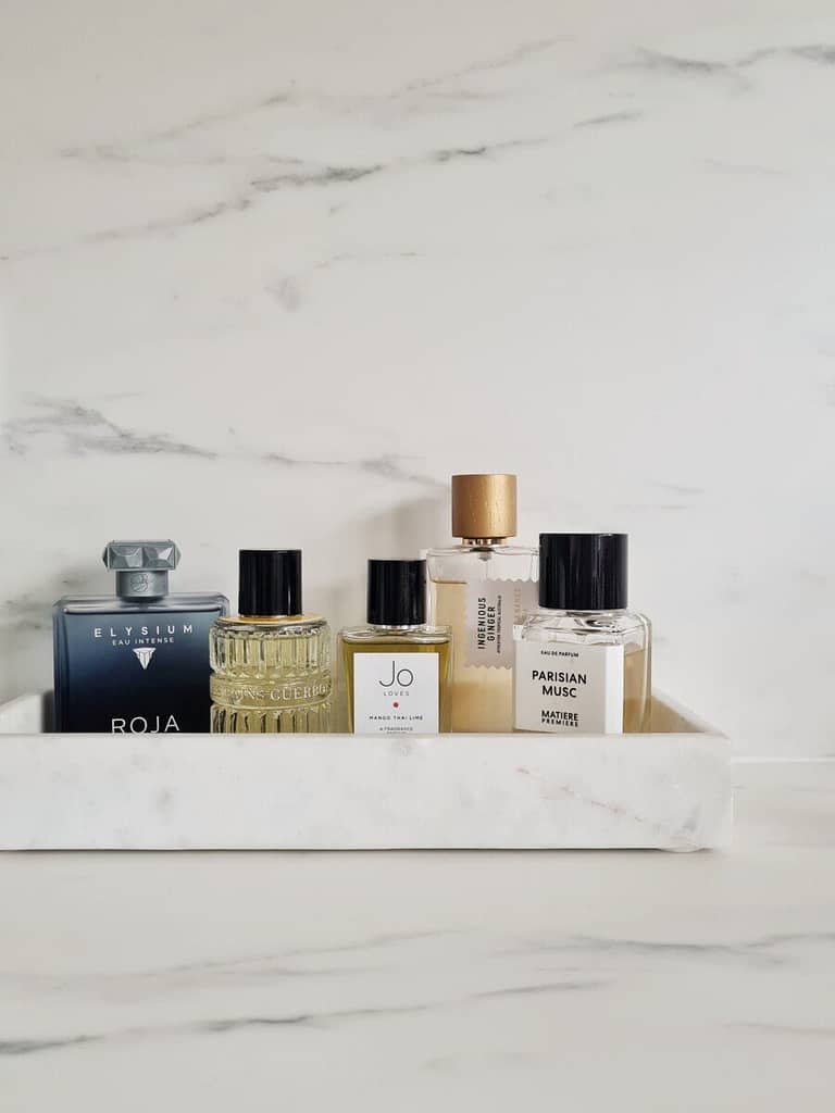 Summer Fragrances - That September Muse Roja Parfums Elysium Eau Intense, Les Bains Guerbois 2018 Roxo Tonic, Jo Loves Mango Thai Lime, Ingenious Ginger by Goldfield and Banks, Parisian Musc from Matiere Premiere Parfums