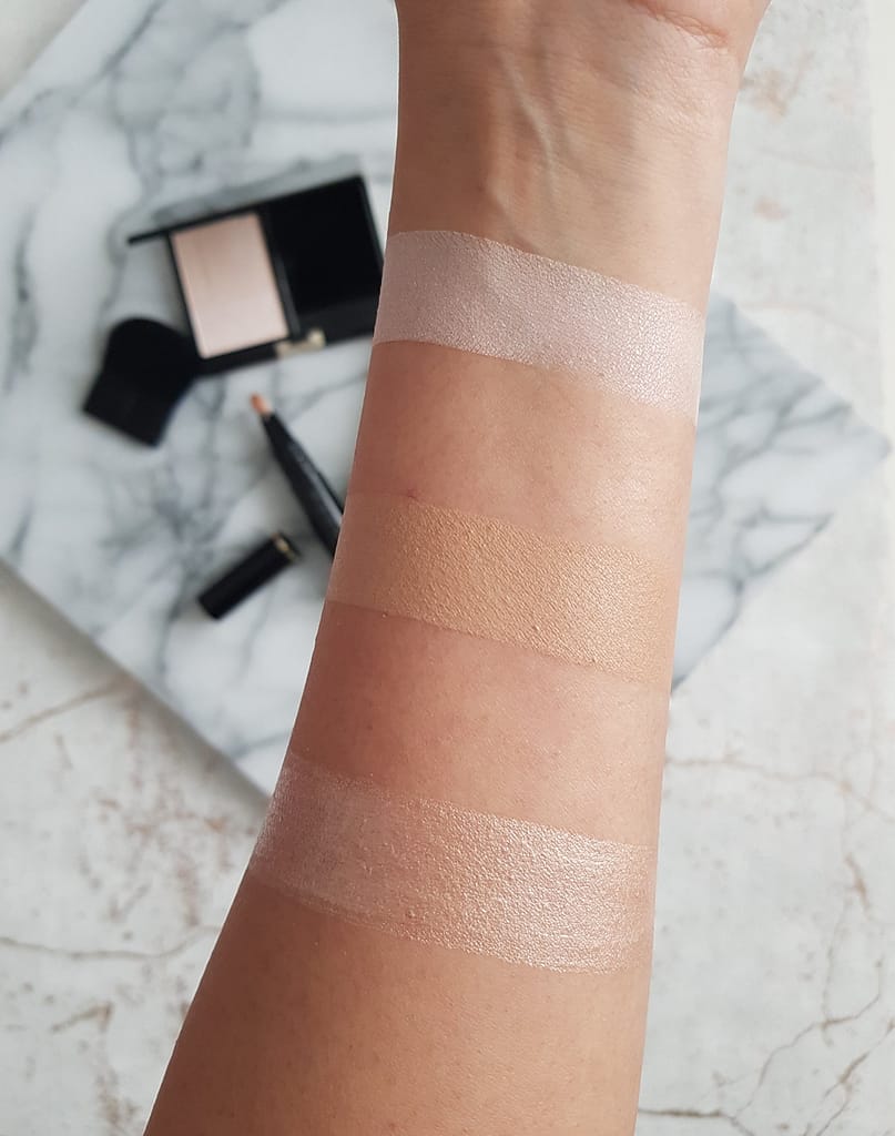 Swatches of Suqqu Complexion Enhancers - Radiant Cream Concealer + Retouch Pressed Powder - New in Beauty - Ms Tantrum Blog